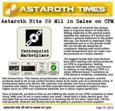 astaroth hits 29 mil in sales on cpm