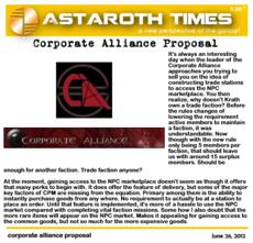 corporate alliance proposal