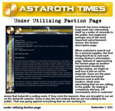 under utilizing faction page