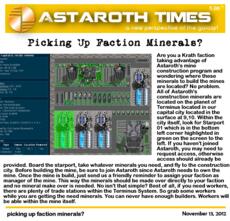 picking up faction minerals?