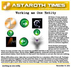 working as one entity