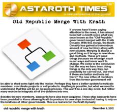 old republic merge with krath