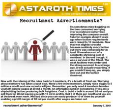 recruitment advertisements?