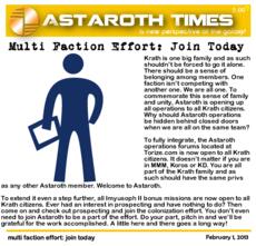 multi faction effort: join today