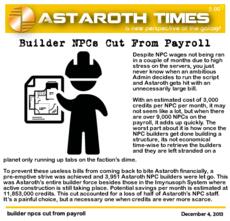 builder npcs cut from payroll December 4, 20183
