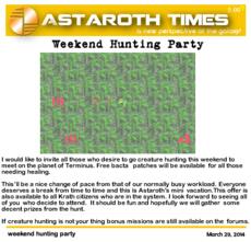 weekend hunting party