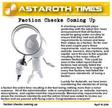 faction checks coming up April 16 2014