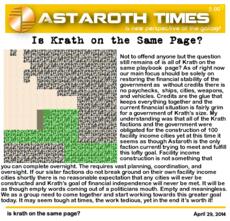is krath on the same page?