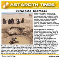 duracrete shortage