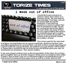 1 week out of office