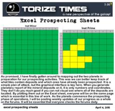 excel prospecting sheets