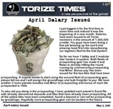 April salary issued