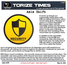 axis shift -cst